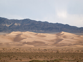 Fototapeta na wymiar khongoryn Els sand dunes landscape