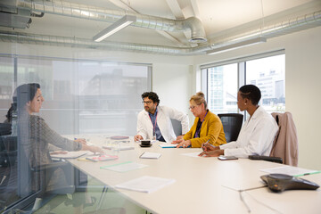Business people in conference room meeting