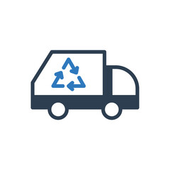 Garbage recycling icon - waste recycling icon