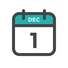 December 1 Calendar Day or Calender Date for Deadlines or Appointment