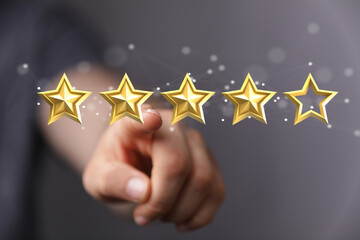 Fototapeta premium press level excellent rank for giving best score point to review the service