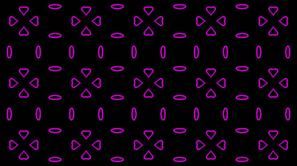 Abstract purple geometric seamless pattern background. Psychedelic Colorful Kaleidoscope background. Disco Abstract Background