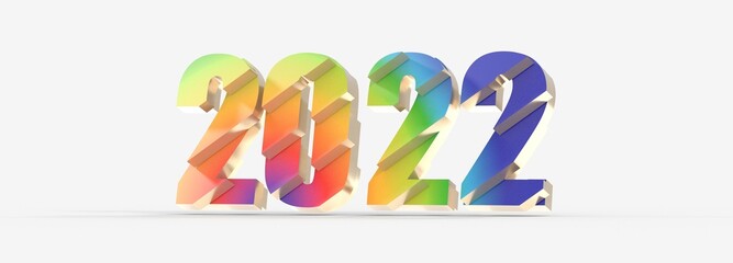 Happy new year 2022 background illustration