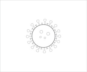 Virus, disease, flu icon. Vector illustration, flat design