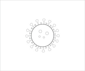 Virus, disease, flu icon. Vector illustration, flat design