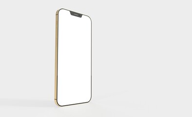 phone 3d illustration mockup smartphone isolated.