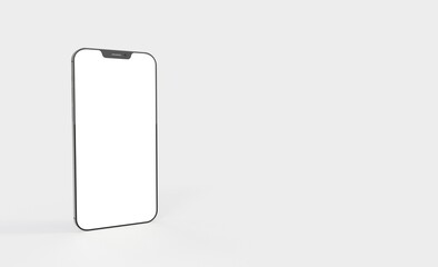 phone 3d illustration mockup smartphone isolated.