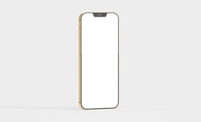 realistic smartphone template mockup for user experience presentation. Stylish concept design for websites, applications and landing pages. 3d