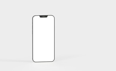 realistic smartphone template mockup for user experience presentation. Stylish concept design for websites, applications and landing pages. 3d