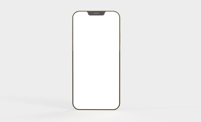 realistic smartphone template mockup for user experience presentation. Stylish concept design for websites, applications and landing pages. 3d