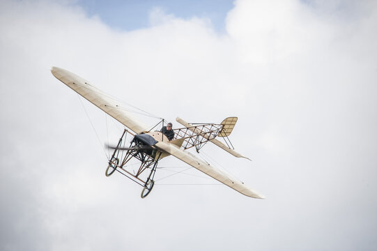 Gothenburg, Sweden - August 29 2010: Bleriot XI at the Gothenburg Aero Show
