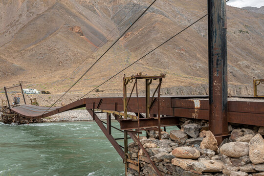 Bridge cross Panjshir river, Afghanistan