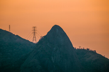mountain and broadcast antennas
