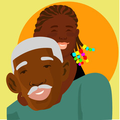 Grandpa and granddaughter 2 