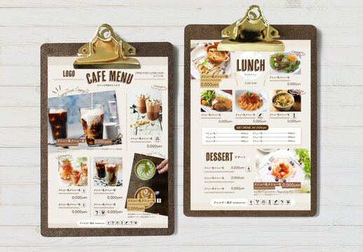 メニューデザイン／MENU Design カフェ店舗メニューのデザインコンペを開催｜StartWith Inc.