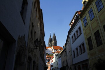 Fototapeta premium unterwegs in der Altstadt von Meißen in Sachsen