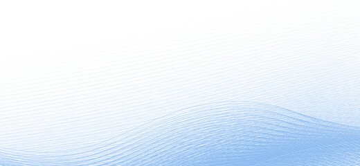 Suble background with thin light blue undulae lines. Minimal vector graphics