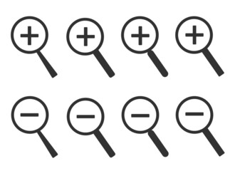 Magnifying glass line icon, outline vector sign, linear pictogram isolated on white.
