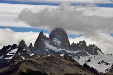 Photo sur Plexiglas Fitz Roy calafate el chalten patagonia glaciar monte fitz roy