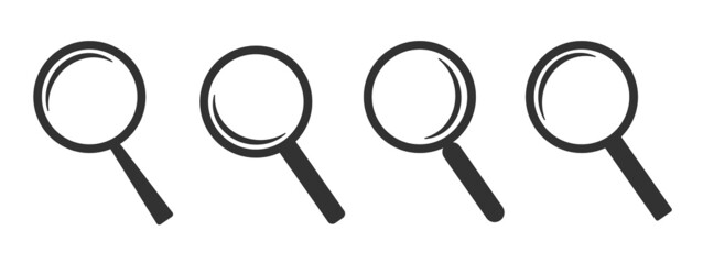 Magnifying glass line icon, outline vector sign, linear pictogram isolated on white.