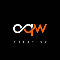 OQW Letter Initial Logo Design Template Vector Illustration