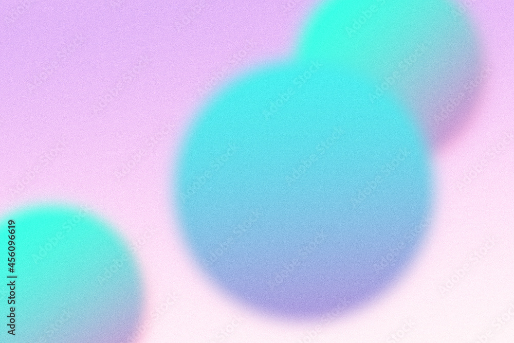 Poster abstract pastel holographic blurred grainy circle gradient background texture. colorful digital grai