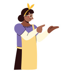 woman wearing apron