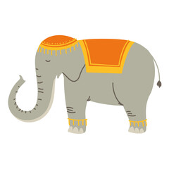elephant with ornament