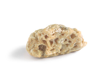 Mineral stone on white background