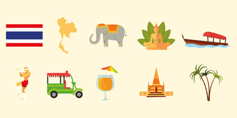 icons thailand culture