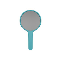 3d rendering magnifying glass background isolated