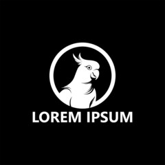 Cockatoo bird logo template design