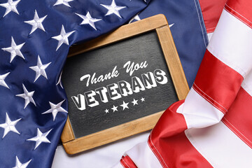 Fototapeta na wymiar Greeting card for American Veterans Day