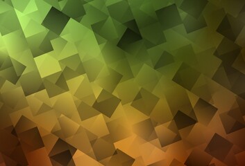 Obraz premium Light Green, Yellow vector template with rhombus.