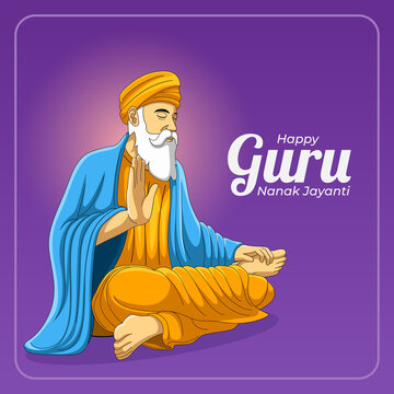 Happy Guru Nanak Jayanti Greeting Card