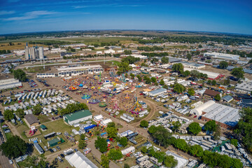 Aerial View of the South Dakota State Fair in Huron