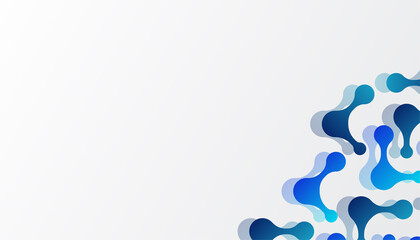 Modern minimalist blue technology lights background