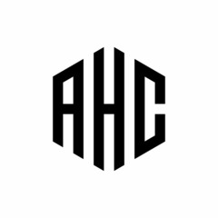 AHC Initial three letter logo hexagon