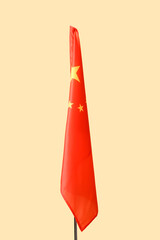 The National Flag of the People's Republic of China on color background
