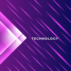 Fototapeta premium Social media post background or square flier design with technology pattern concept. Vector illustration for banner, poster, game, business, tech, backdrop and much more