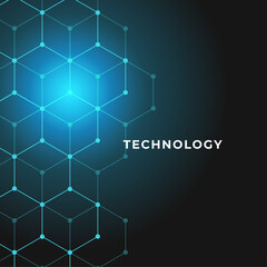 Abstract technology dark blue background