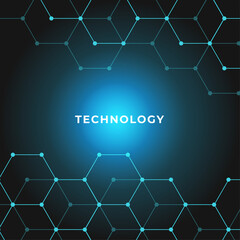 Abstract technology dark blue background