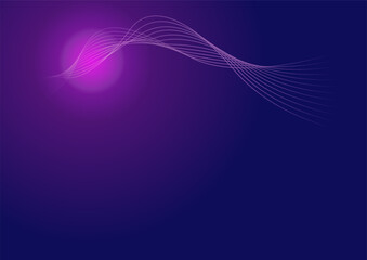 Abstract technology purple shiny light element background