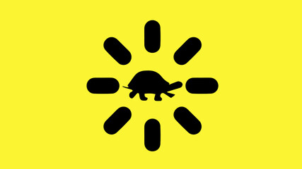 Symbol load, slow, turtle