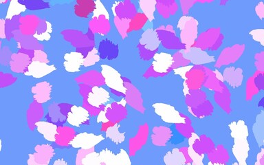 Fototapeta na wymiar Light Pink, Blue vector backdrop with memphis shapes.