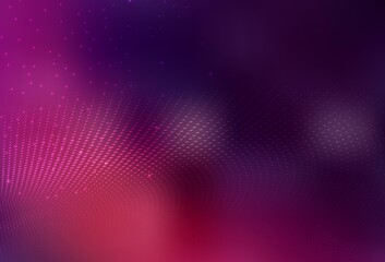 Dark Pink vector Abstract illustration with colored bubbles in nature style.