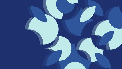 Obraz premium Modern abstract background, minimal covers design. Colorful geometric background, vector illustration in blue and light blue color