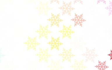 Light Green, Red vector pattern in Christmas style.