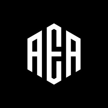 AEA Initial three letter logo hexagon