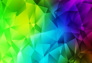 Obraz premium Dark Multicolor vector low poly texture.